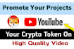 done crypto token promotion on youtube