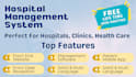 provide clinic hospital healthcare website with management system or software