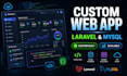 develop a custom web application using laravel and mysql
