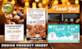 design amazon thank you card, product insert card, packaging insert