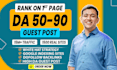 publish article, SEO guest post backlinks, high da  guest posting service