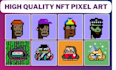 create you an entire custom pixel art nft collection