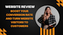 review your website user experience and suggest improvements
