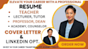 write teacher, online instructor and adjunct professor professional resume