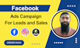 create facebook ads campaign for leads and sales