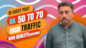 do guest post on high traffic with permanents backlinks