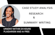 do quality case study analysis, case studies, research and summary writing