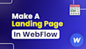 create a webflow landing page with all devices responsive