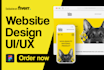 a figma UI UX landing page or full website design for you