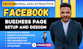do facebook business page create, setup, fix and optimize