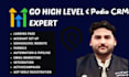 build gohighlevel sales funnels, landing pages, and CRM