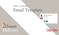 create HTML gmail signature or clickable signature outlook signature