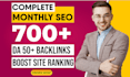 provide high authority dofollow  backlinks in monthly off page SEO service