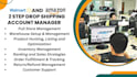do amazon walmart  2 step drop shipping account management VA