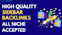 high quality sidebar backlinks to boost your SEO