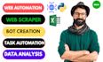 develop python API write scrapers, scripts and browser automation