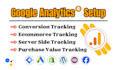 setup google analytics 4, fb conversion API, and ga4 enhance ecommerce tracking