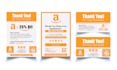 design amazon product insert, thank you card, packaging insert