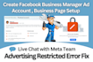 create or fix facebook business manager and ads account
