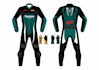 customised motorbike leather suit