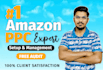 setup and optimize amazon PPC campaigns, amazon ads campaign management