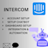 setup intercom chatbot and intercom dashboard setup