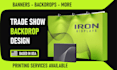design trade show booth graphics, backdrops, banners