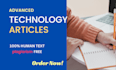 write advanced technology articles or tech content blog post
