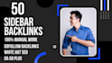 make 50 sidebar blogroll dofollow SEO permanent backlinks