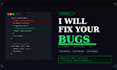 fix bugs and errors in your code or web application