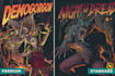 make illustration in horror comic style