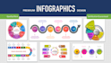 create business infographics design, timeline, and flow chart