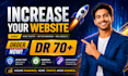 increase domain rating, ahref DR 70 plus with permanent