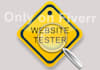 act as a user and test your website