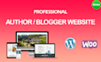 do responsive author website or blogger website and blog in wordpress