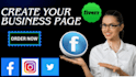 create a professional facebook business page