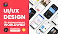 create mobile app UI UX modern design using figma