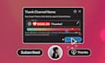 create custom youtube subscribe and super thanks button