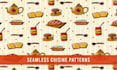 design the food, fruit, cuisine patterns