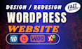 design, redesign and develop a professional wordpress website