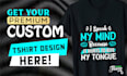 design a custom top trendy graphic tee or streetwear tshirt for your merch store