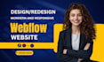 design or convert figma to webflow website with cms, SEO and animations