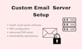 set up any mail server on your vps
