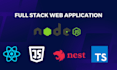 build a web application using react js nest js and mongodb