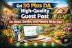 provide you  home and garden  niche relevant guest post links