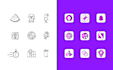 create unique professional vector app icon