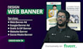 design awsome web banner, display ads, google ads banner