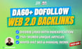 build dofollow web 2 0 backlinks white hat SEO manually