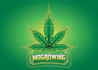 cannabis marijuana weed and hemp logo design