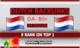 create 40 hq dutch permanent dofollow backlinks